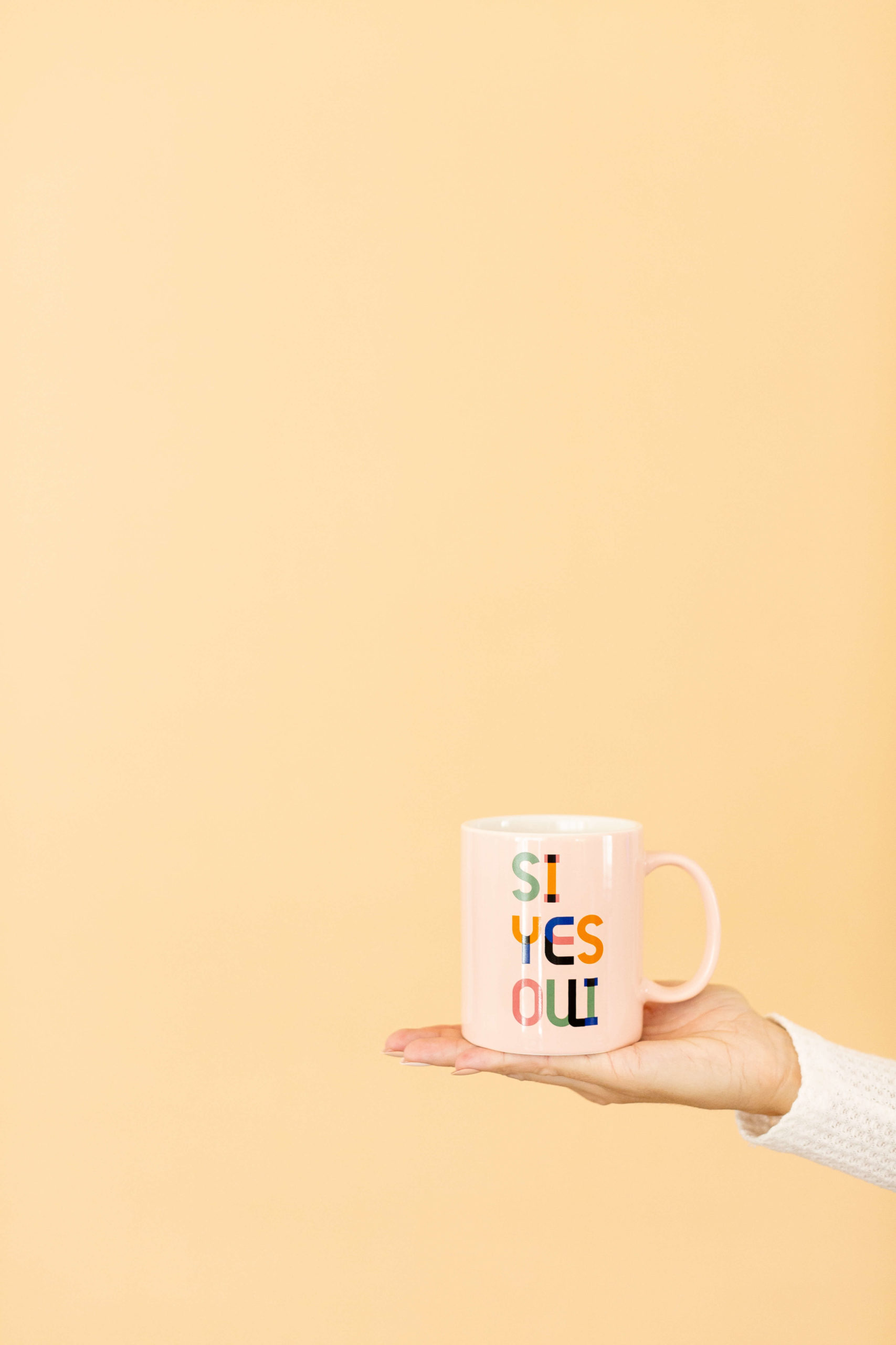 A cute mug that reads, "Si, Yes, Oui" it is time to do an annoyance in your biz and get more s#%t done with ease!